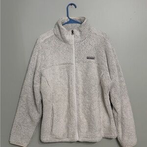 Columbia Soft Gray Sherpa Jacket